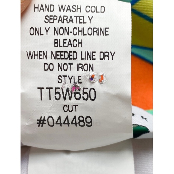 Trina Turk Tropicalia Tunic Swim Dress S Rainbow Cover Up Mermaid Retro Beach - Picture 8 of 10